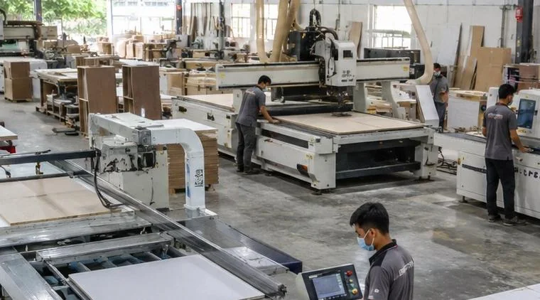 CNC equipment in the MULIFANG production facility