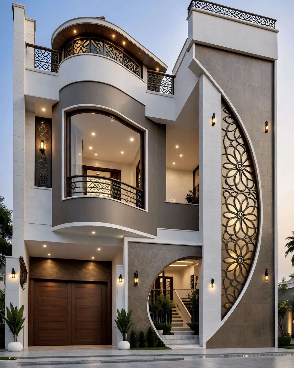 Sculptural Urban Villa villa exterior design concept